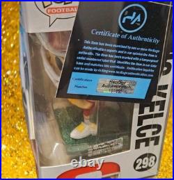 Travis Kelce Autographed Kansas City Chiefs Autographed Signed Funko Pop 298 COA