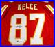 Travis Kelce / Autographed Kansas City Chiefs Red Custom Football Jersey / COA