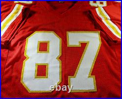 Travis Kelce / Autographed Kansas City Chiefs Red Custom Football Jersey / Coa