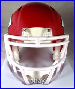 Travis Kelce / Autographed Kansas City Chiefs Riddell Speed Mini Helmet / COA