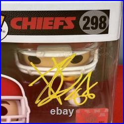 Travis Kelce Autographed Kansas City Signed Funko Pop #298 withCOA