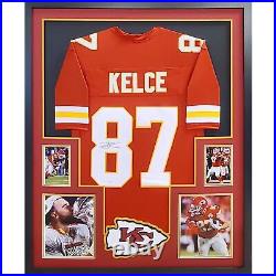 Travis Kelce Framed Jersey JSA Autographed Signed Kansas City Chiefs