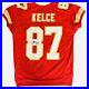 Travis Kelce Kansas City Chiefs Auto Signed Red Game-cut Style Beckett Coa