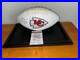 Travis Kelce Kansas City Chiefs Autograph Signed White Logo Football Witness Coa