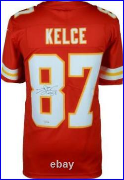 Travis Kelce Kansas City Chiefs Autographed Red Nike Limited Jersey