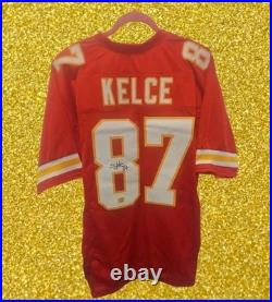 Travis Kelce Kansas City Chiefs Autographed Signed Jersey Size L with COA