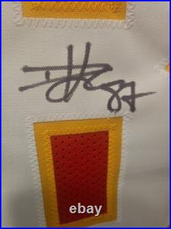 Travis Kelce Kansas City Chiefs Autographed Signed Jersey Size L with COA