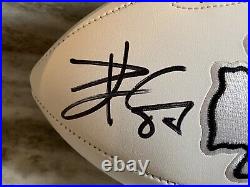 Travis Kelce Kansas City Chiefs Superbowl LIV Signed Football Beckett COA