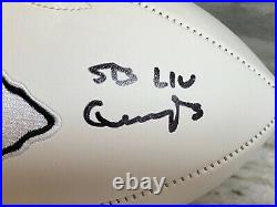 Travis Kelce Kansas City Chiefs Superbowl LIV Signed Football Beckett COA