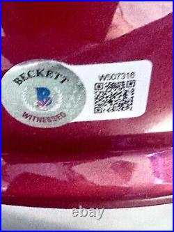 Travis Kelce Kansas City Signed Autograph Full Size Speed Helmet Beckett Coa