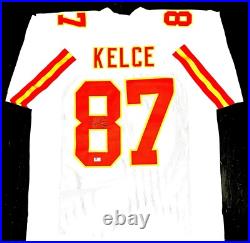 Travis Kelce Signed Autographed Kansas City Chiefs Custom Football Jersey COA