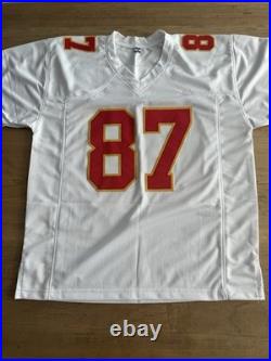 Travis Kelce Signed Autographed Kansas City Chiefs Custom Football Jersey COA