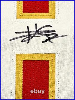 Travis Kelce Signed, Autographed Kansas City Chiefs Custom Football Jersey / COA