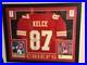 Travis Kelce Signed Autographed Kansas City Chiefs Jersey Framed Beckett