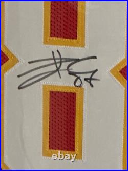 Travis Kelce Signed Autographed Kansas City Chiefs Jersey Framed Beckett