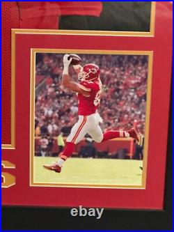 Travis Kelce Signed Autographed Kansas City Chiefs Jersey Framed Beckett