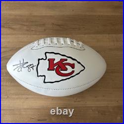 Travis Kelce Signed Autographed Logo Kansas City Chiefs Football withCOA