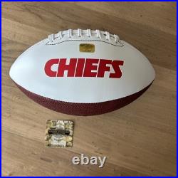 Travis Kelce Signed Autographed Logo Kansas City Chiefs Football withCOA