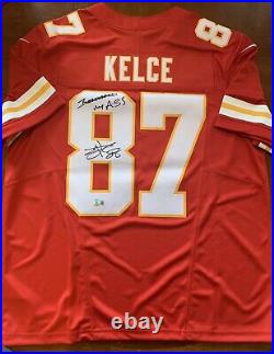 Travis Kelce Signed & Inscribed Kansas City Chiefs Nike Limited Jersey Beckett