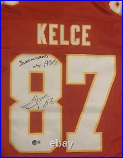 Travis Kelce Signed & Inscribed Kansas City Chiefs Nike Limited Jersey Beckett