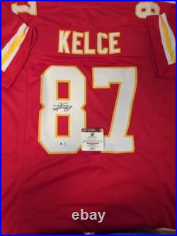 Travis Kelce Signed Kansas City Chiefs Football Jersey with COA