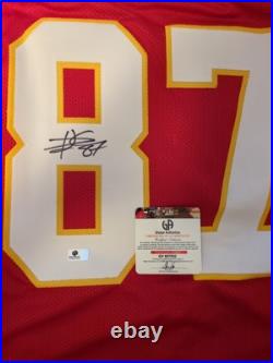 Travis Kelce Signed Kansas City Chiefs Football Jersey with COA