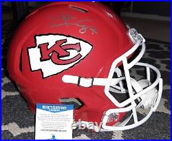 Travis Kelce Signed Kansas City Chiefs Full Size Replica Speed Helmet JSA COA