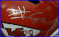 Travis Kelce Signed Kansas City Chiefs Full Size Replica Speed Helmet JSA COA