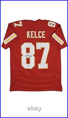 Travis Kelce Signed Kansas City Chiefs Jersey (Beckett)