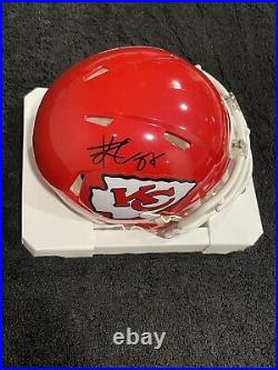 Travis Kelce Signed Kansas City Chiefs Mini Helmet COA
