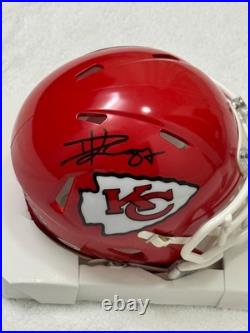 Travis Kelce Signed Kansas City Chiefs Mini Helmet COA