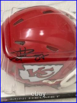 Travis Kelce Signed Kansas City Chiefs Mini Helmet COA