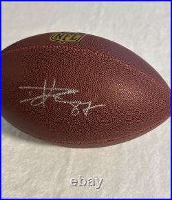 Travis Kelce Signed Kansas City Chiefs NFL Full Size Football COA