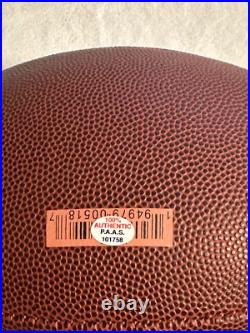 Travis Kelce Signed Kansas City Chiefs NFL Full Size Football COA