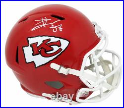 Travis Kelce Signed Kansas City Chiefs Riddell Full Size Speed Replica Helmet-SS