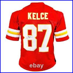 Travis Kelce Signed Kansas City Red Football Jersey (JSA)