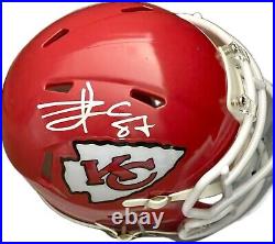 Travis Kelce Signed Mini Helmet, Kansas City Chiefs, Jsa Cert