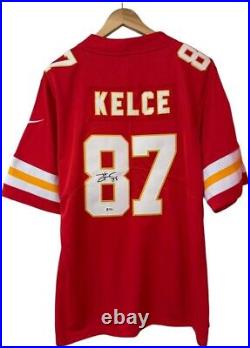 Travis Kelce Signed NFL Jersey Kansas City Chiefs Size M BAS COA