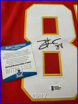 Travis Kelce Signed NFL Jersey Kansas City Chiefs Size M BAS COA