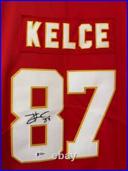 Travis Kelce Signed NFL Jersey Kansas City Chiefs Size M BAS COA