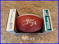 Travis Kelce Signed Rare Limted Edition Super Bowl Football Kansas City Chiefs