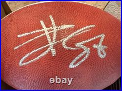 Travis Kelce Signed Rare Limted Edition Super Bowl Football Kansas City Chiefs