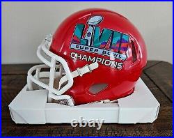 Trent McDuffie Kansas City Chiefs Superbowl LVII Champions Signed Mini Helmet