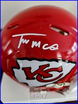 Trent McDuffie Kansas City Chiefs Superbowl LVII Champions Signed Mini Helmet
