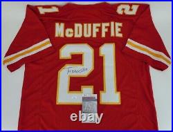 Trent McDuffie Signed Kansas City Chiefs Red Jersey (JSA COA) 2022 1st Round Pk