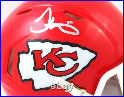 Tyreek Hill Autographed Kansas City Chiefs Speed Mini Helmet- JSA W Auth Silver