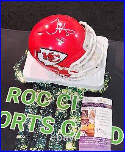 Tyreek Hill Autographed Signed Kansas City Chiefs Speed NFL Mini Helmet JSA COA