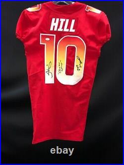 Tyreek Hill Kansas City Chiefs Signed Team Issued Pro Bowl Jersey Jsa Coa Rare