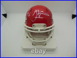 Tyreek Hill Patrick Mahomes Travis Kelce Signed Kansas City Chiefs Mini Helmet