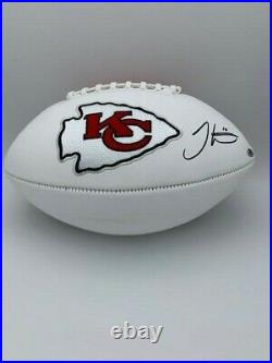 Tyreek Hill Signed Kansas City Chiefs Full Size White Panel Football COA Holo